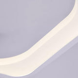 Modern Geometric White LED Ceiling Light Metal Flush Mount Lighting for Living Room Bedroom