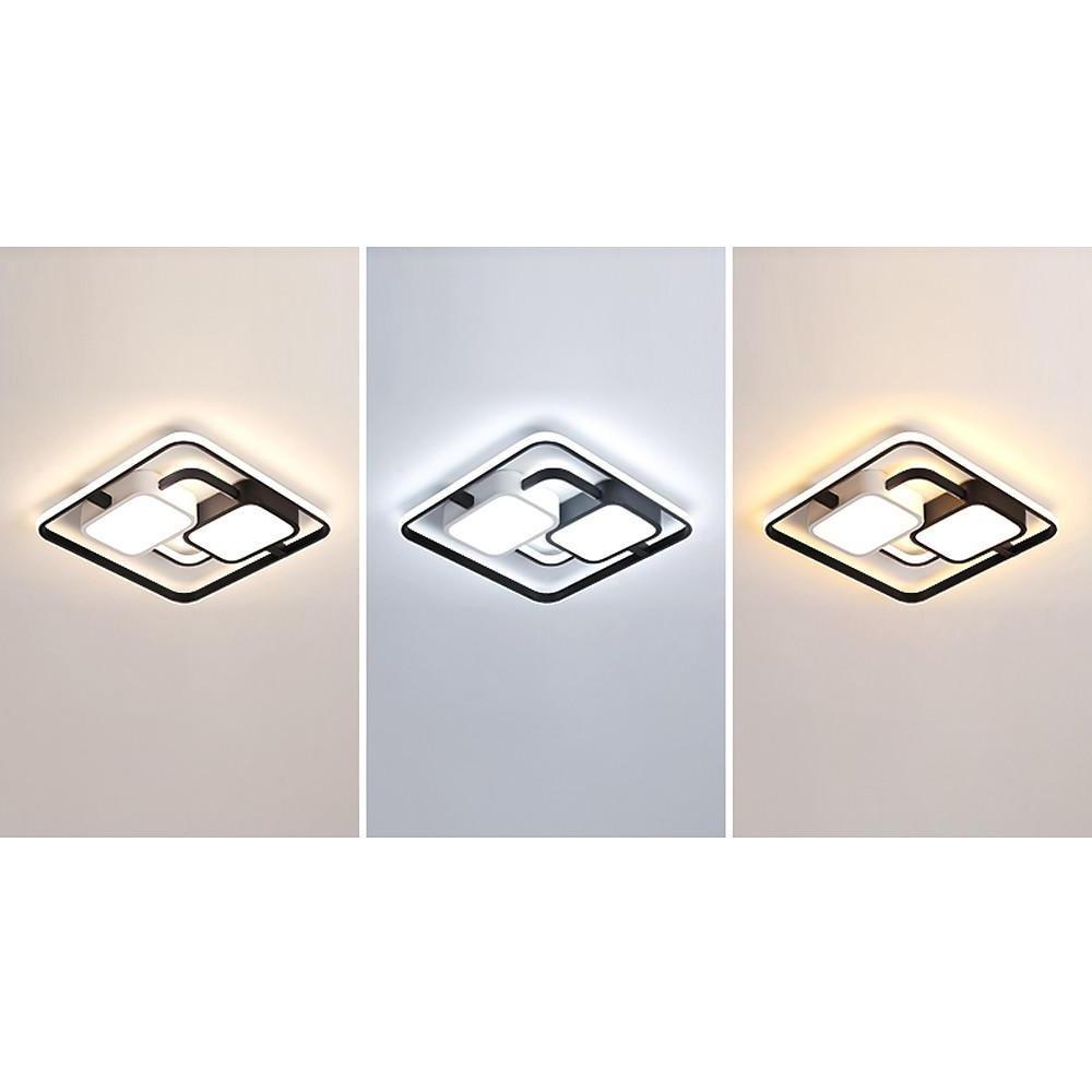 Geometric Modern Dimmable LED Ceiling Light Flush Mount Fixture