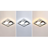 Geometric Modern Dimmable LED Ceiling Light Flush Mount Fixture