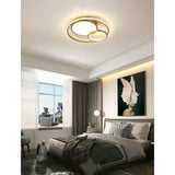 Modern 3 Ring LED Ceiling Lamp Minimalist Acrylic Flush Mount Lighting for Living Room