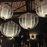 Radiant Wirework LED Pendant Light Mesh Layered Hanging Lamp for Modern Home Decor