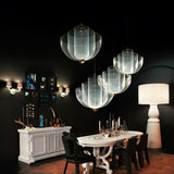 Radiant Wirework LED Pendant Light Mesh Layered Hanging Lamp for Modern Home Decor