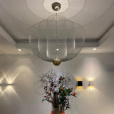 Radiant Wirework LED Pendant Light Mesh Layered Hanging Lamp for Modern Home Decor