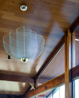 Radiant Wirework LED Pendant Light Mesh Layered Hanging Lamp for Modern Home Decor