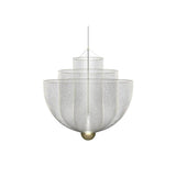 Radiant Wirework LED Pendant Light Mesh Layered Hanging Lamp for Modern Home Decor