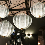 Radiant Wirework LED Pendant Light Mesh Layered Hanging Lamp for Modern Home Decor
