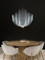 Radiant Wirework LED Pendant Light Mesh Layered Hanging Lamp for Modern Home Decor