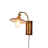 Rafi Modern Bamboo and Glass Sconce Wall Lamp Set of 2 Luxury Brass Indoor Lighting
