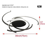 Modern Geometric 30 Inch Circular LED Flush Mount Light for Living Room and Bedroom