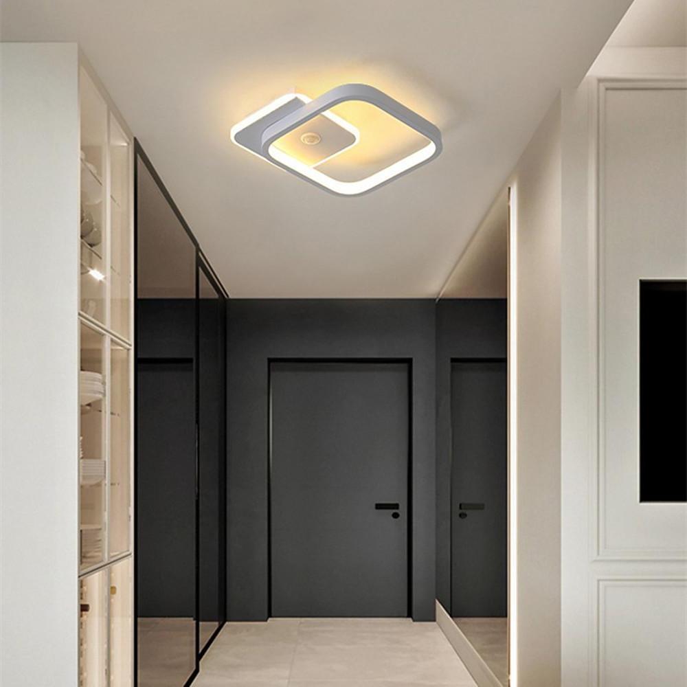 Modern Abstract Overlapping Triangle LED Ceiling Light Geometric Flush Mount Fixture