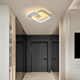 Modern Abstract Overlapping Triangle LED Ceiling Light Geometric Flush Mount Fixture