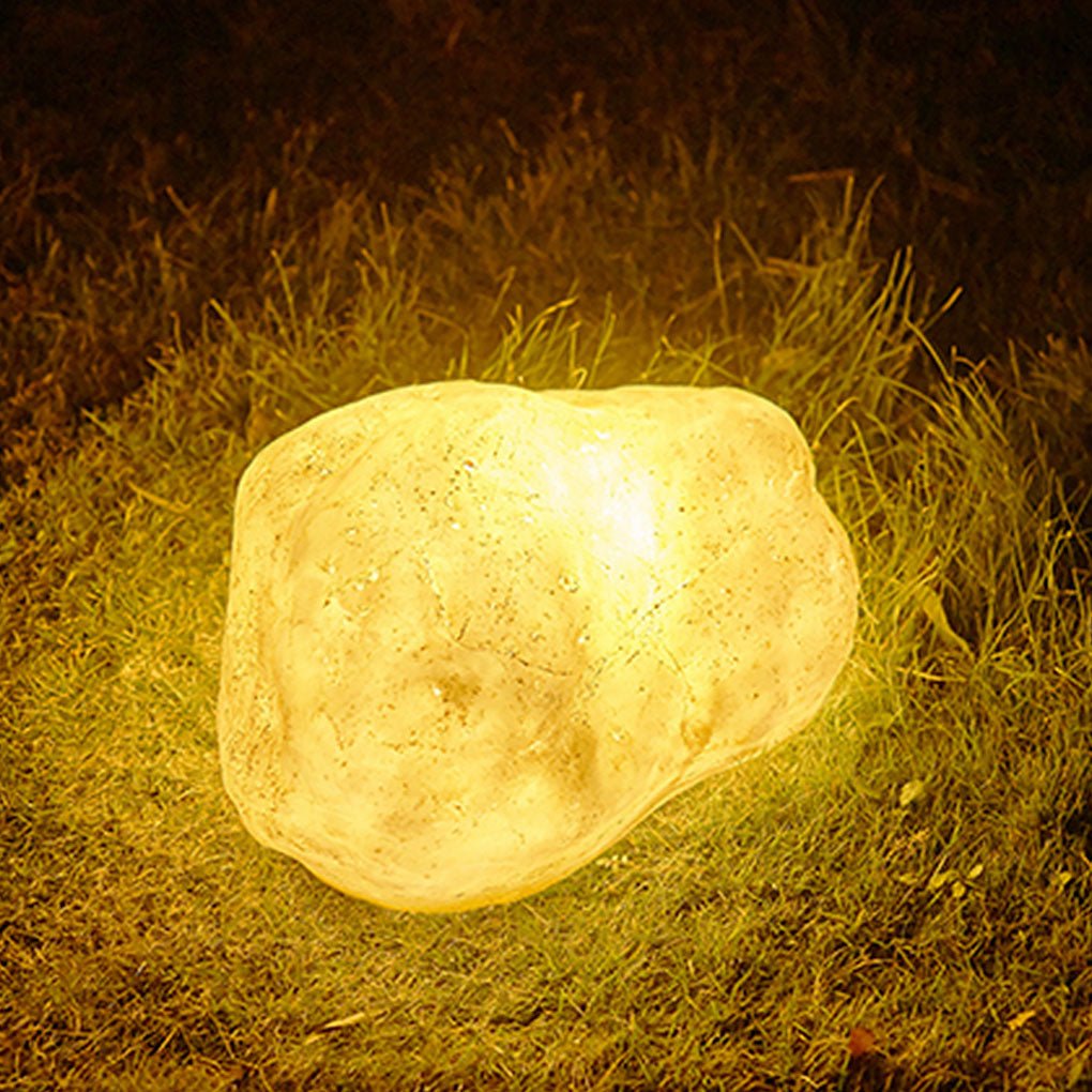 Realistic Resin Rockery Landscape Light Waterproof LED Stone Lawn Lamp for Outdoor Gardens