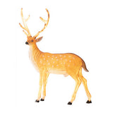 Realistic Sika Deer Resin Outdoor Garden Landscape Light Decorative Animal Sculpture LED Lawn Lamp