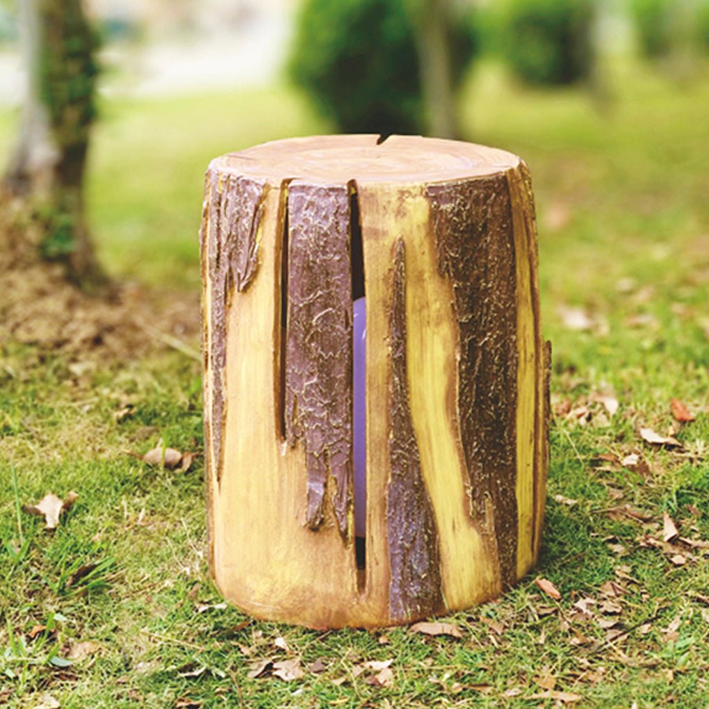 Realistic Tree Stump Outdoor LED Landscape Light Waterproof Garden Path Lighting Decor