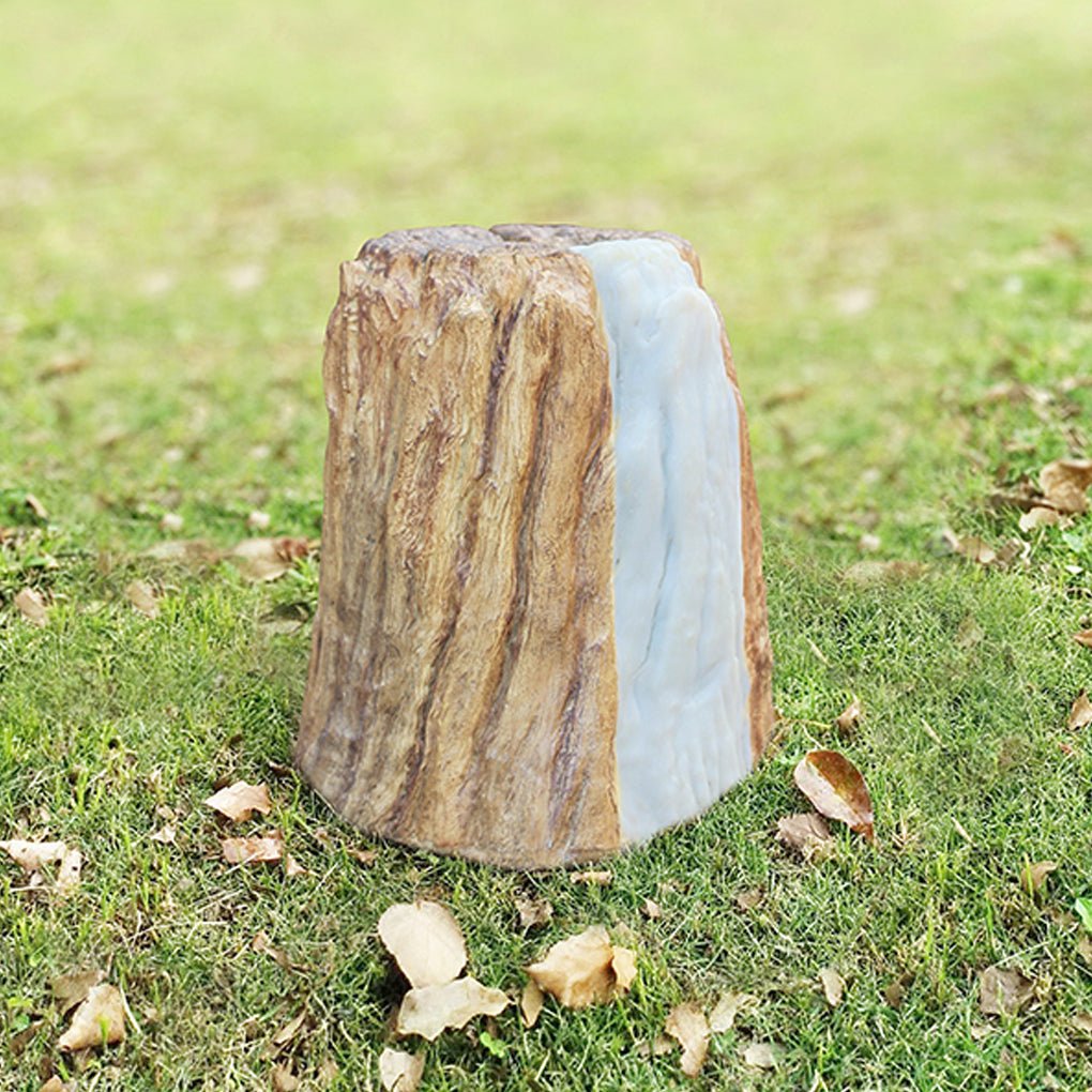 Realistic Tree Stump Outdoor LED Landscape Light Waterproof Garden Path Lighting Decor