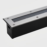 Recessed Outdoor LED Linear Wall Washer Light Waterproof DC24V Exterior Architectural Lighting for Garden