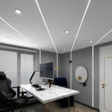 Recessed Under Cabinet LED Strip Lights Invisible Linear Cabinet Lighting Kit 4 Pcs