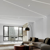 Recessed Under Cabinet LED Strip Lights Invisible Linear Cabinet Lighting Kit 4 Pcs