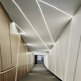 Recessed Under Cabinet LED Strip Lights Invisible Linear Cabinet Lighting Kit 4 Pcs