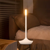 Rechargeable Candle Wick LED Table Lamp Modern Cordless Minimalist Desk Light with Stepless Dimming