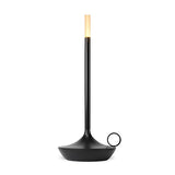 Rechargeable Candle Wick LED Table Lamp Modern Cordless Minimalist Desk Light with Stepless Dimming