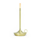 Rechargeable Candle Wick LED Table Lamp Modern Cordless Minimalist Desk Light with Stepless Dimming