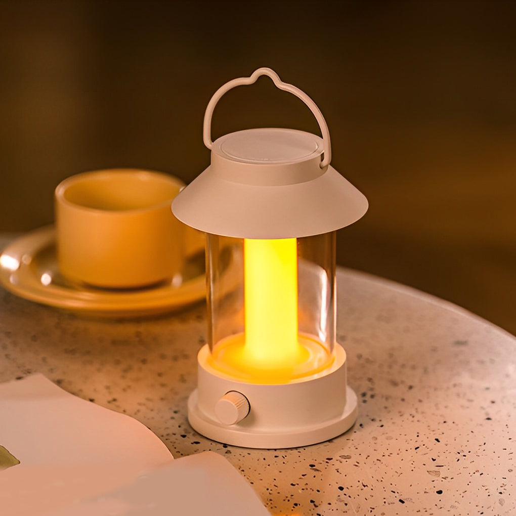 Rechargeable LED Outdoor Camping Lantern Dimmable Waterproof Portable Table Lamp with Power Bank Function