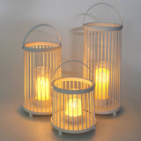Rechargeable Outdoor Cage Lantern Waterproof Portable Garden Light for Patio and Landscape