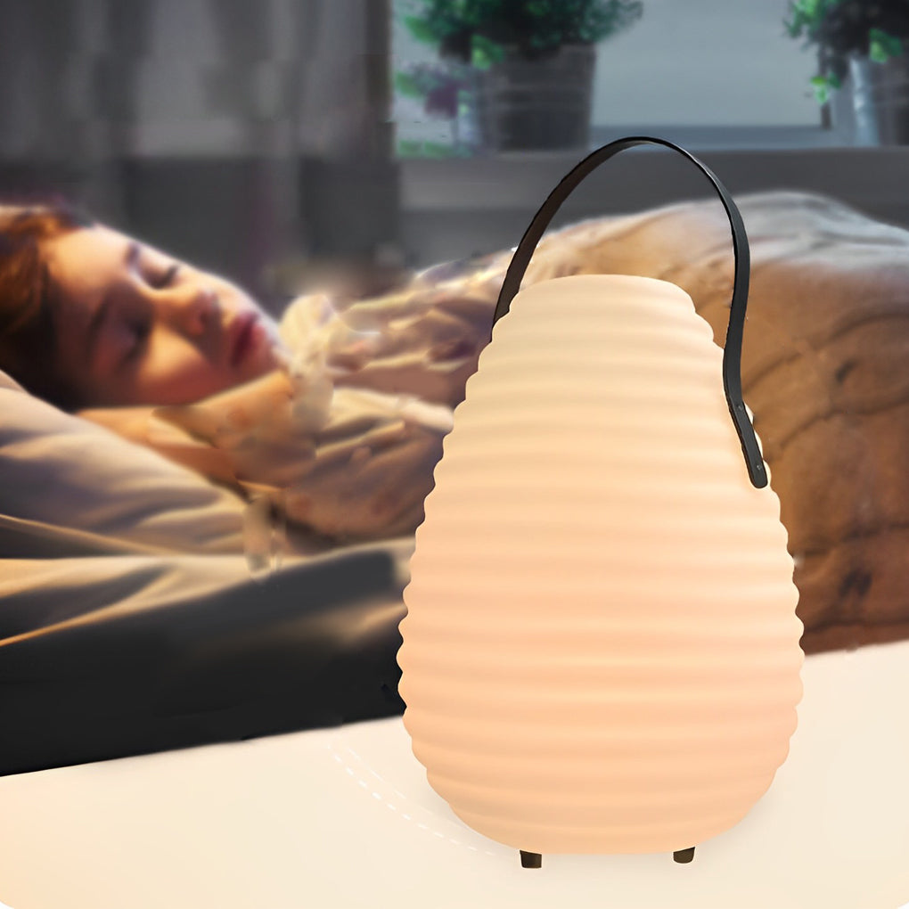 Rechargeable Portable LED Lantern Waterproof Outdoor Table Lamp with Remote and Timer