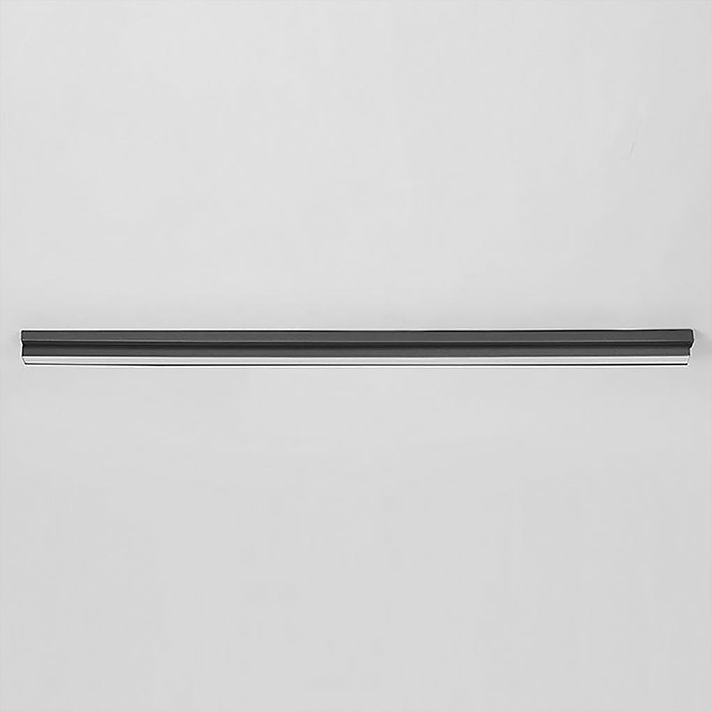 Modern Linear Black LED Flush Mount Ceiling Light Rectangular Strip Lighting Fixture