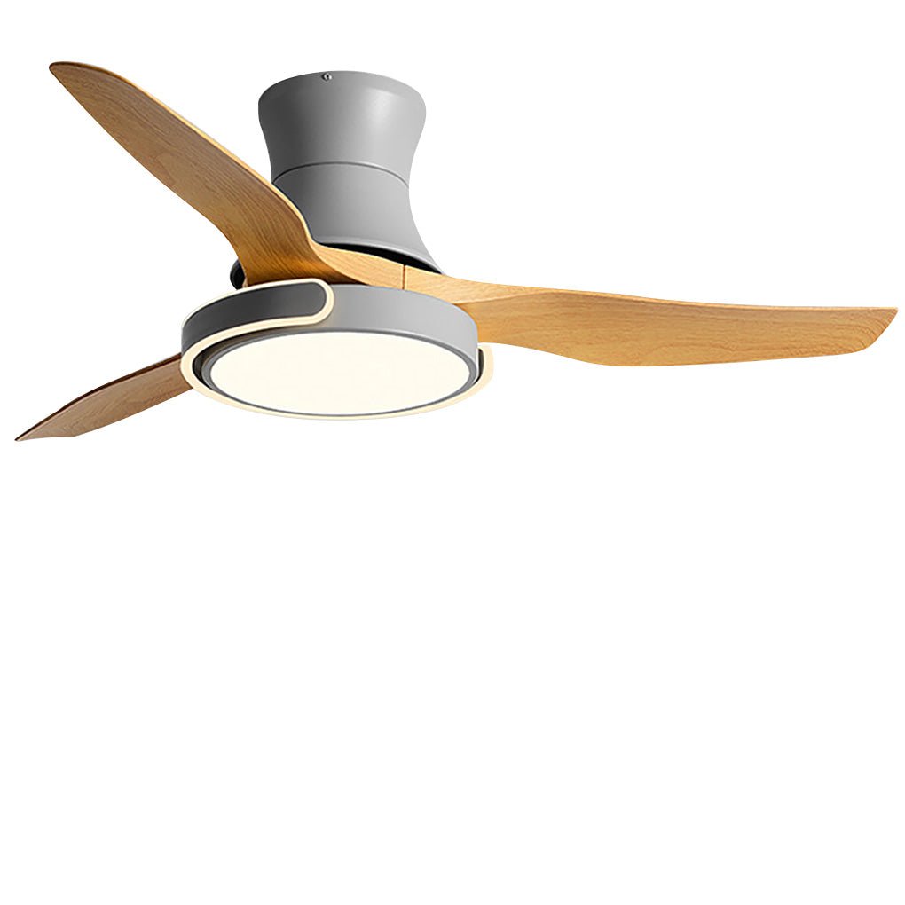 Modern Nordic Reversible Ceiling Fan with LED Light and Variable Frequency Remote Control
