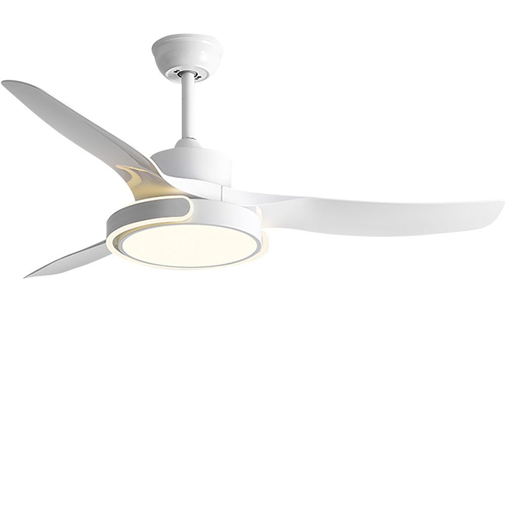 Modern Nordic Reversible Ceiling Fan with LED Light and Variable Frequency Remote Control