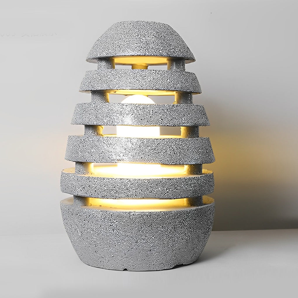 Resin Egg Shaped Waterproof LED Garden Light Modern Outdoor Pathway Landscape Lighting for Lawn