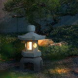 Resin Imitation Stone Tower Landscape Light Waterproof LED Outdoor Garden Path Lamp