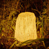 Resin Simulation Wood Pile Landscape Lamp for Outdoor Garden Courtyard and Villa