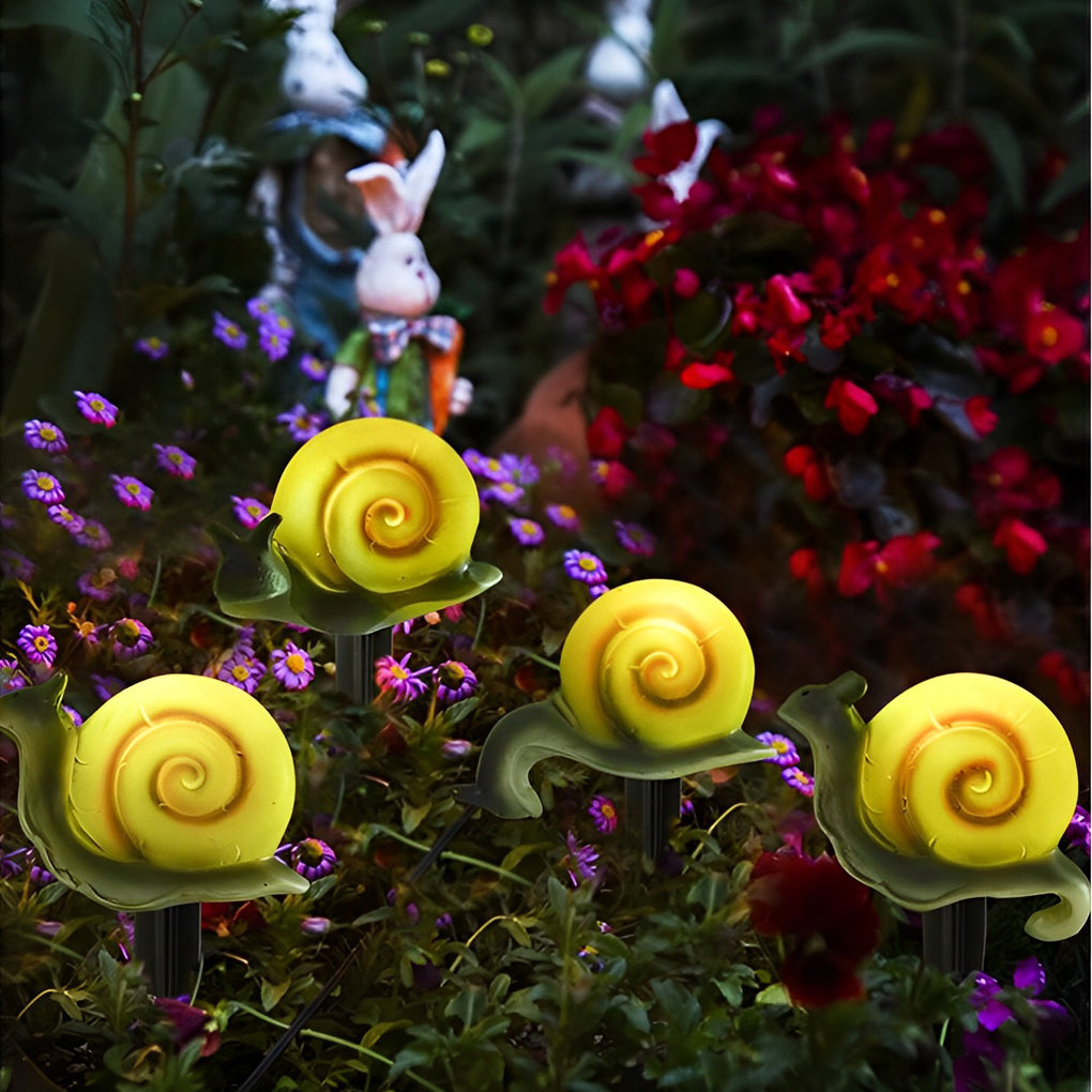 Resin Solar Powered Animal Statues Waterproof Decorative LED Landscape Lights for Garden and Yard