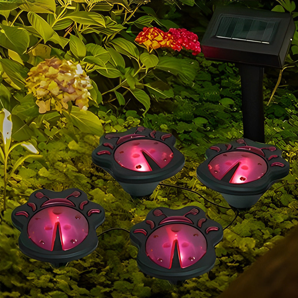 Resin Solar Powered Animal Statues Waterproof Decorative LED Landscape Lights for Garden and Yard