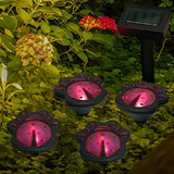 Resin Solar Powered Animal Statues Waterproof Decorative LED Landscape Lights for Garden and Yard