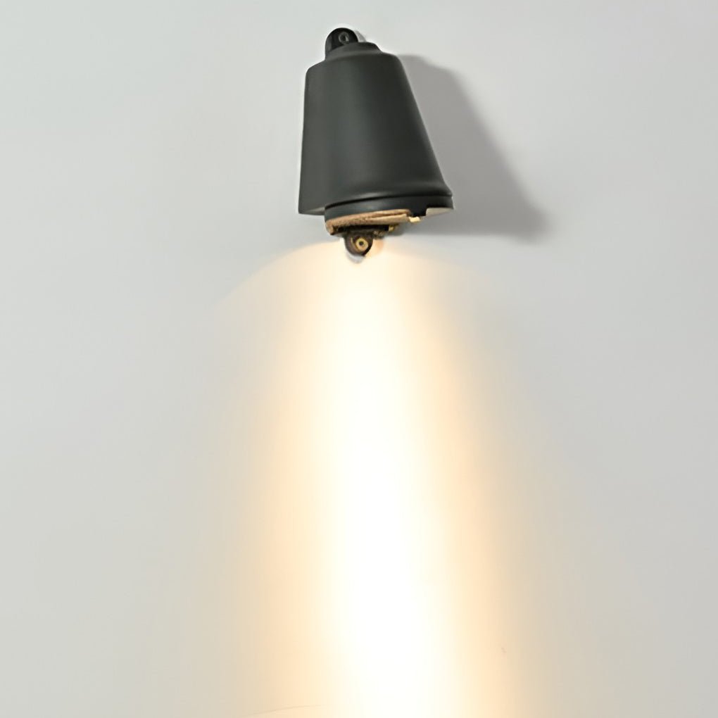 Retro Bell Shaped LED Outdoor Wall Light Waterproof Exterior Sconce in Aluminum