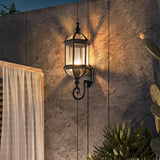 Retro European Style Waterproof Outdoor Wall Sconce and Hanging Pendant Light for Gardens