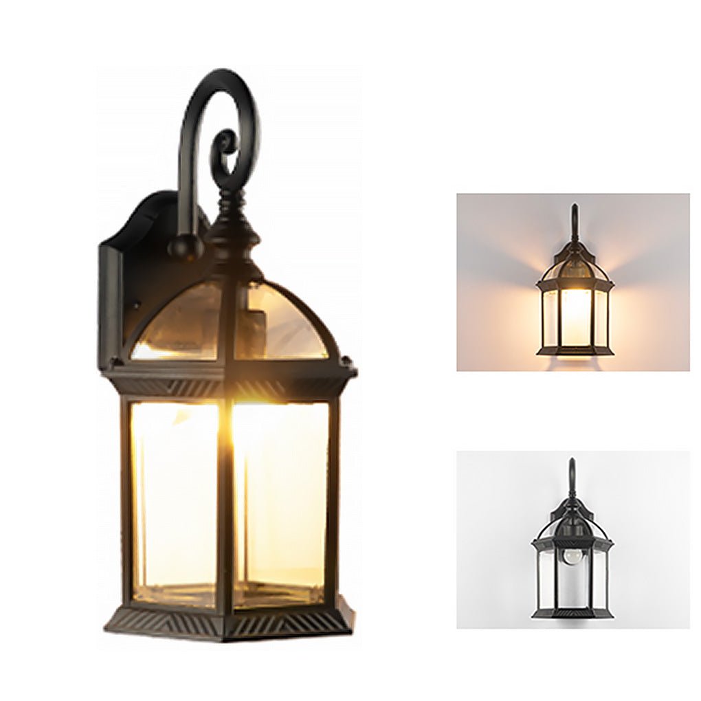 Retro European Style Waterproof Outdoor Wall Sconce and Hanging Pendant Light for Gardens