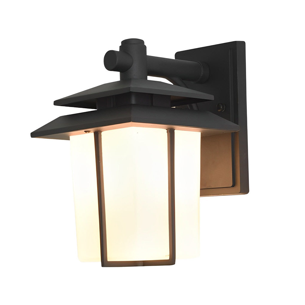 Retro Exterior Wall Lantern Waterproof Aluminum Glass Sconce for Porch Garage Garden Lighting