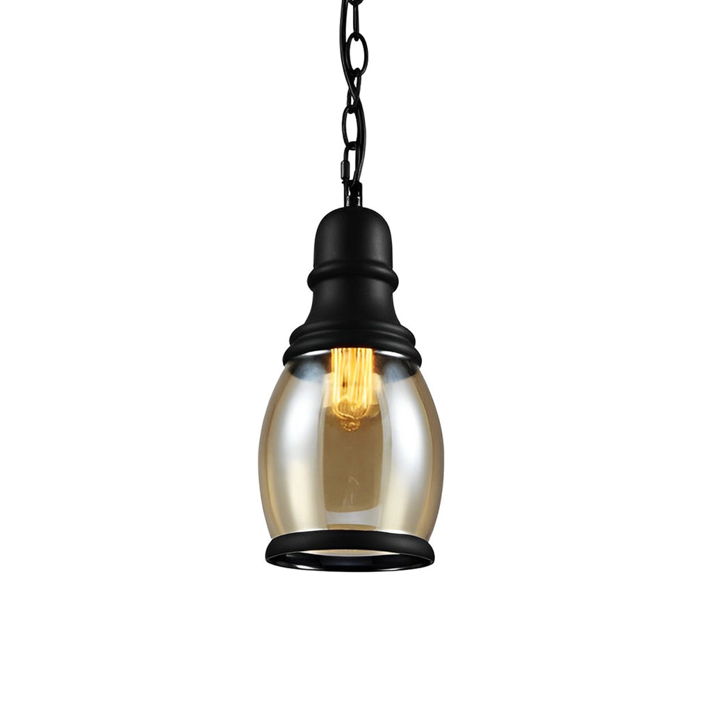 Retro Industrial Brown Glass Bottle Pendant Light Creative Vintage Chandelier Lighting