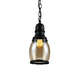 Retro Industrial Brown Glass Bottle Pendant Light Creative Vintage Chandelier Lighting