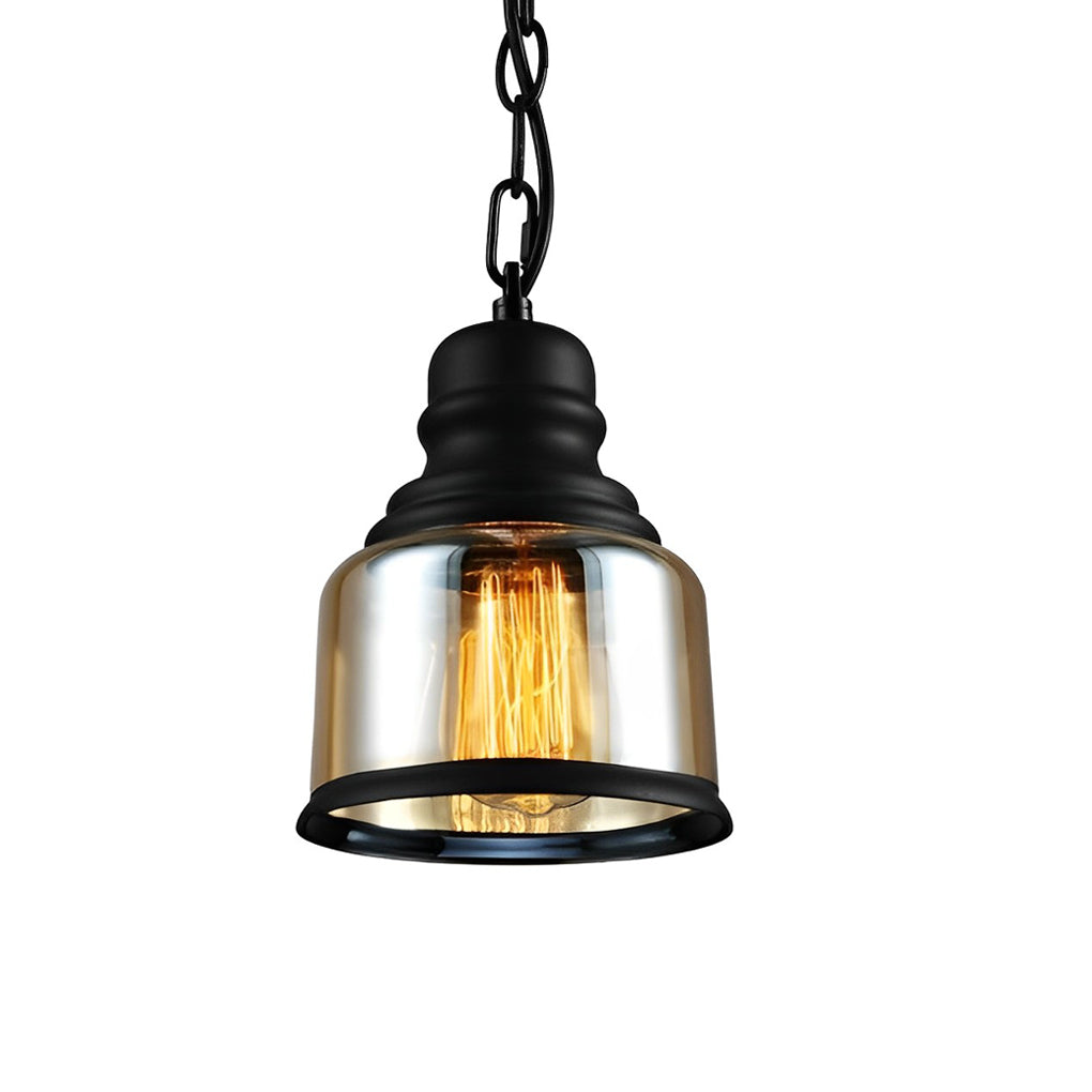 Retro Industrial Brown Glass Bottle Pendant Light Creative Vintage Chandelier Lighting