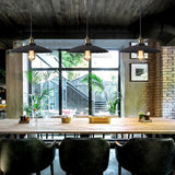 Retro Industrial Metal Ceiling Pendant Light Fixture for Kitchen Island and Dining Room