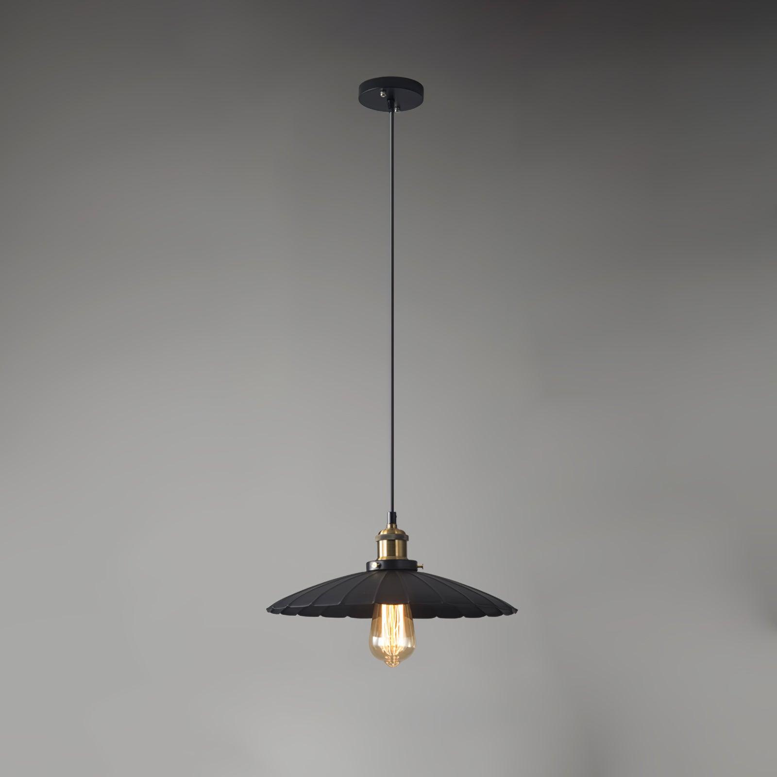 Retro Industrial Metal Ceiling Pendant Light Fixture for Kitchen Island and Dining Room