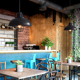 Retro Industrial Metal Ceiling Pendant Light Fixture for Kitchen Island and Dining Room