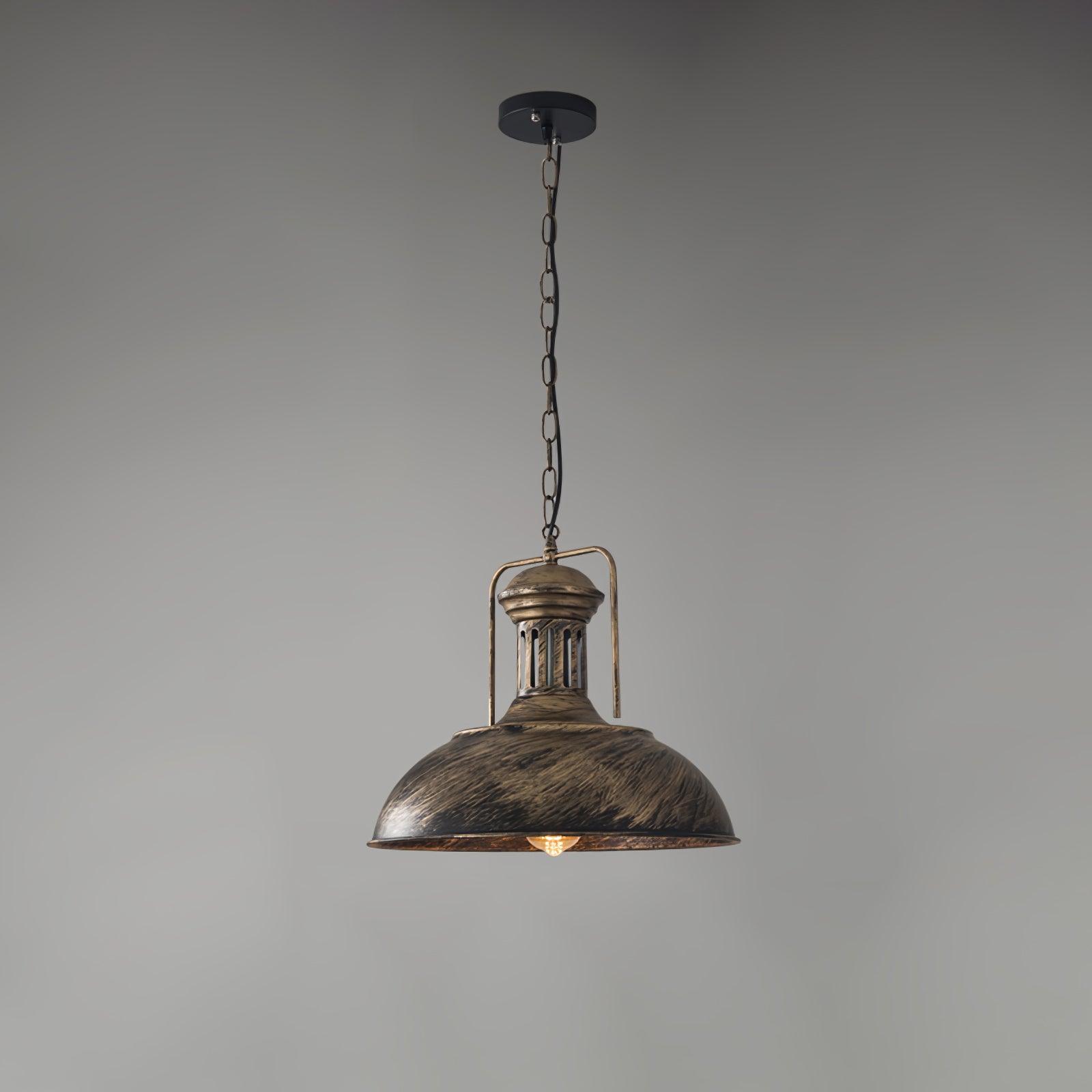 Retro Industrial Metal Ceiling Pendant Light Fixture for Kitchen Island and Dining Room