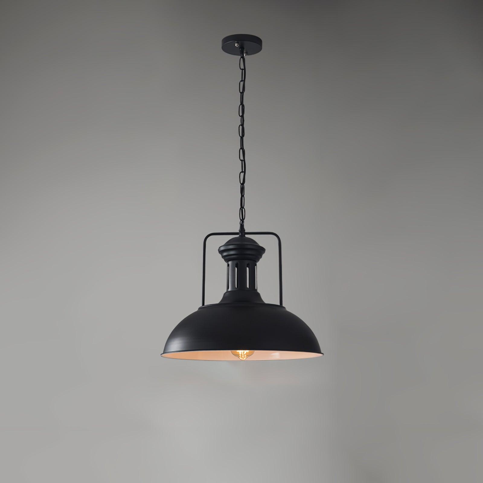 Retro Industrial Metal Ceiling Pendant Light Fixture for Kitchen Island and Dining Room
